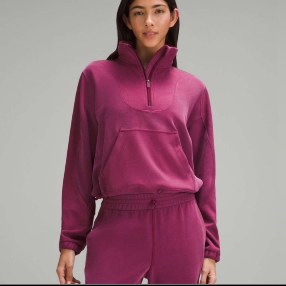 Women's lululemon Softstreme half zip top in Deep Luxe